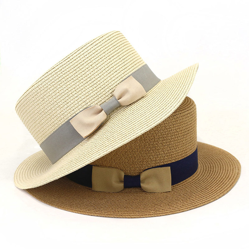 โลโก้ที่กำหนดเอง Straw Boater Hat